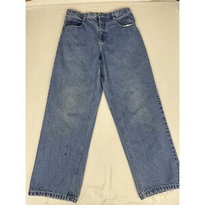 Vintage Southpole Baggy Jeans Mens Size 34x32 Blue Loose Fit Distressed Y2K